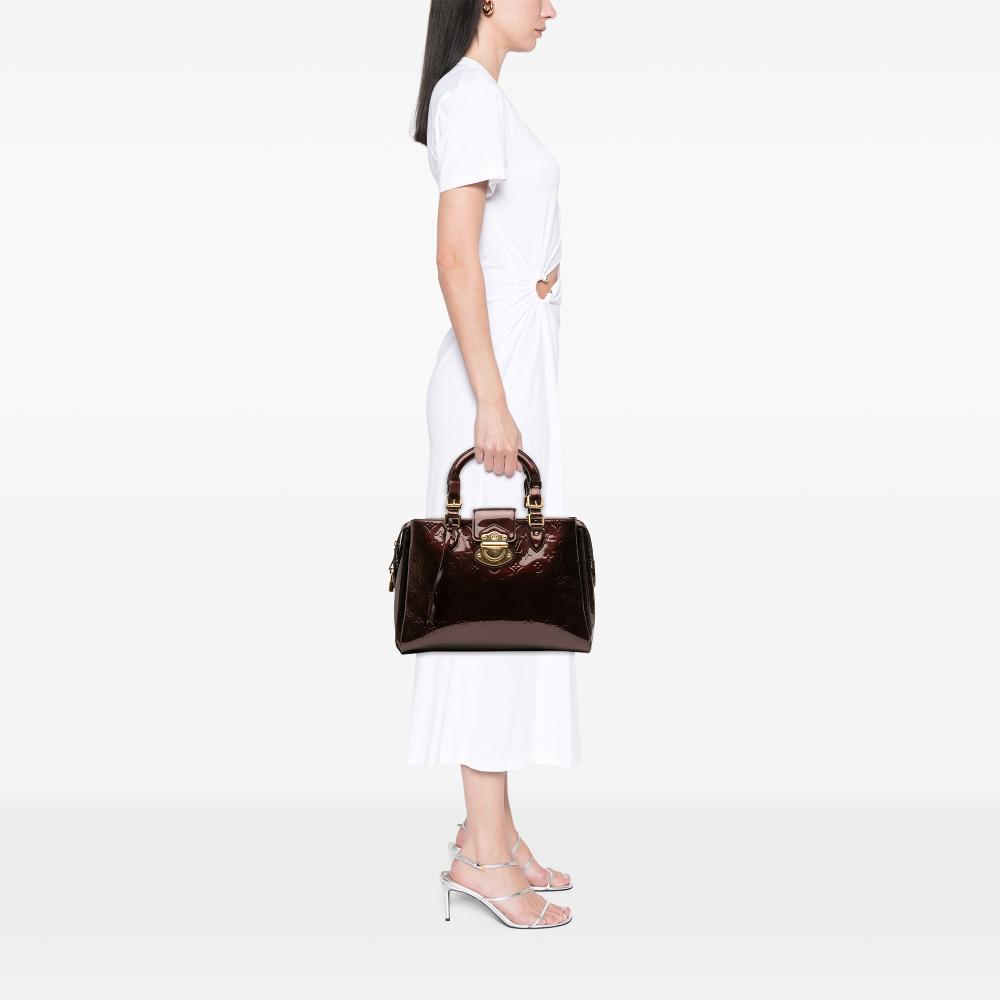 Louis Vuitton B Louis Vuitton Purple Vernis Leather Leather Monogram Vernis Melrose Avenue France