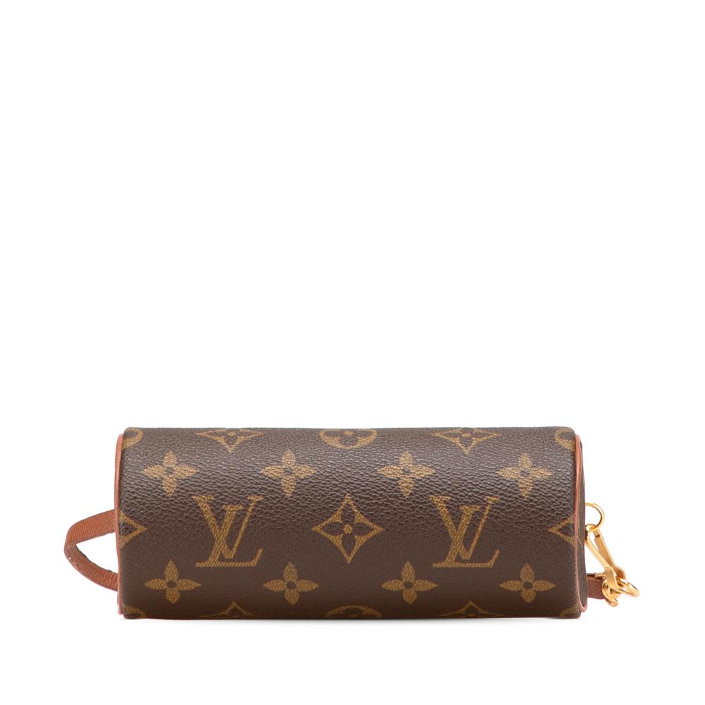 Louis Vuitton B Louis Vuitton Brown Monogram Canvas Fabric Monogram Papillon Pochette France