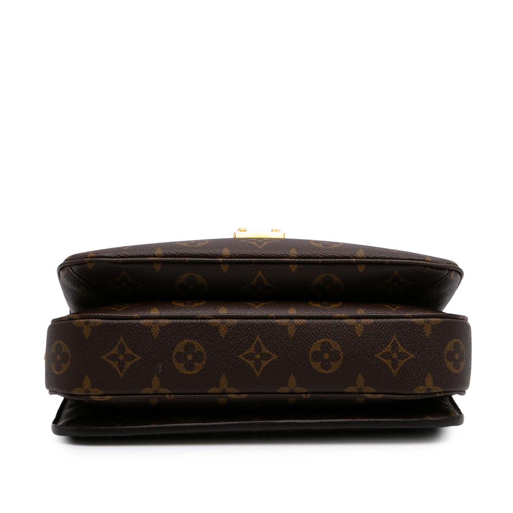 Louis Vuitton B Louis Vuitton Brown Monogram Canvas Fabric Monogram Pochette Metis Italy