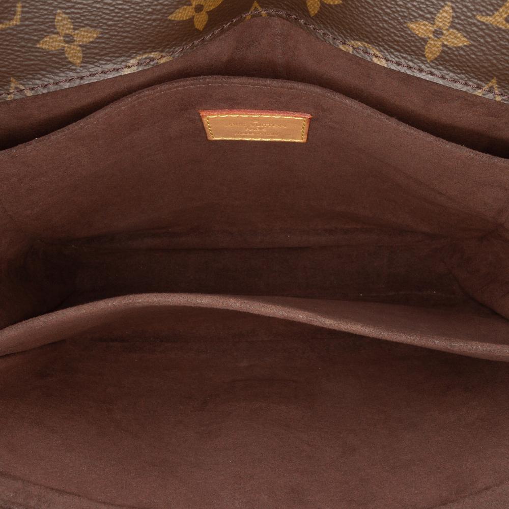 Louis Vuitton B Louis Vuitton Brown Monogram Canvas Fabric Monogram Pochette Metis Italy