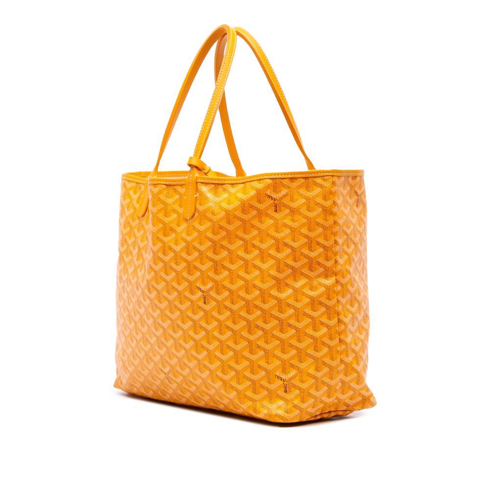 Goyard AB Goyard Yellow Coated Canvas Fabric Goyardine Saint Louis PM France