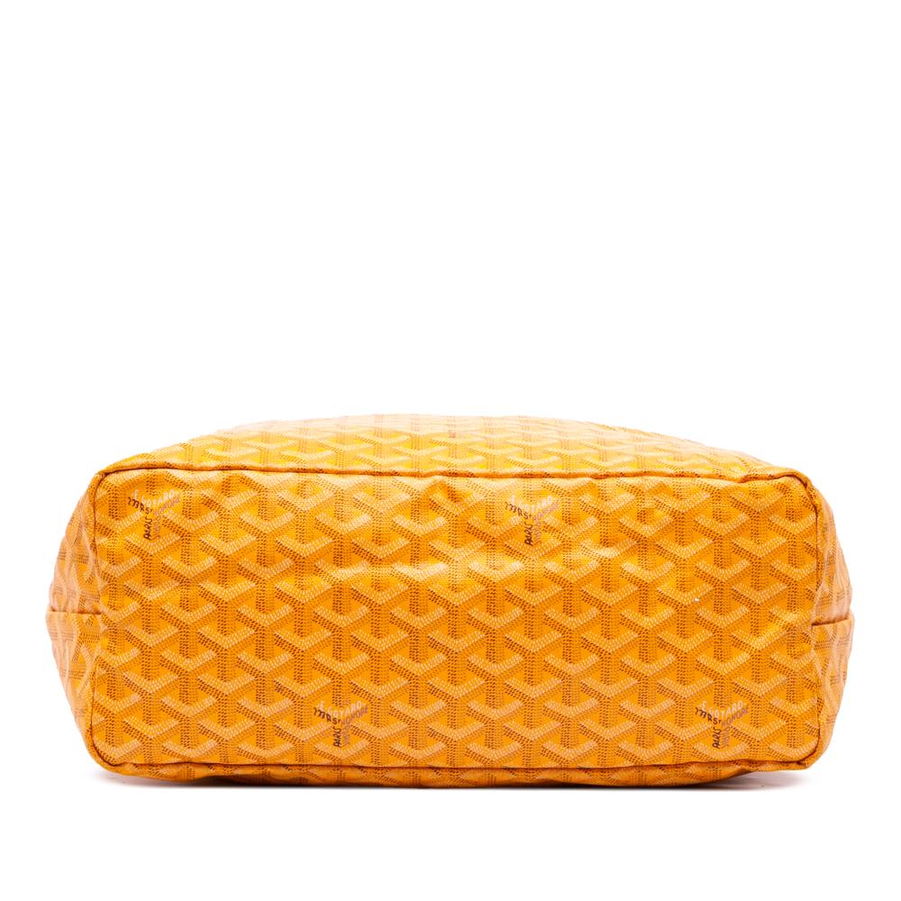 Goyard AB Goyard Yellow Coated Canvas Fabric Goyardine Saint Louis PM France