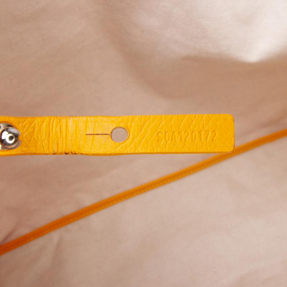 Goyard AB Goyard Yellow Coated Canvas Fabric Goyardine Saint Louis PM France