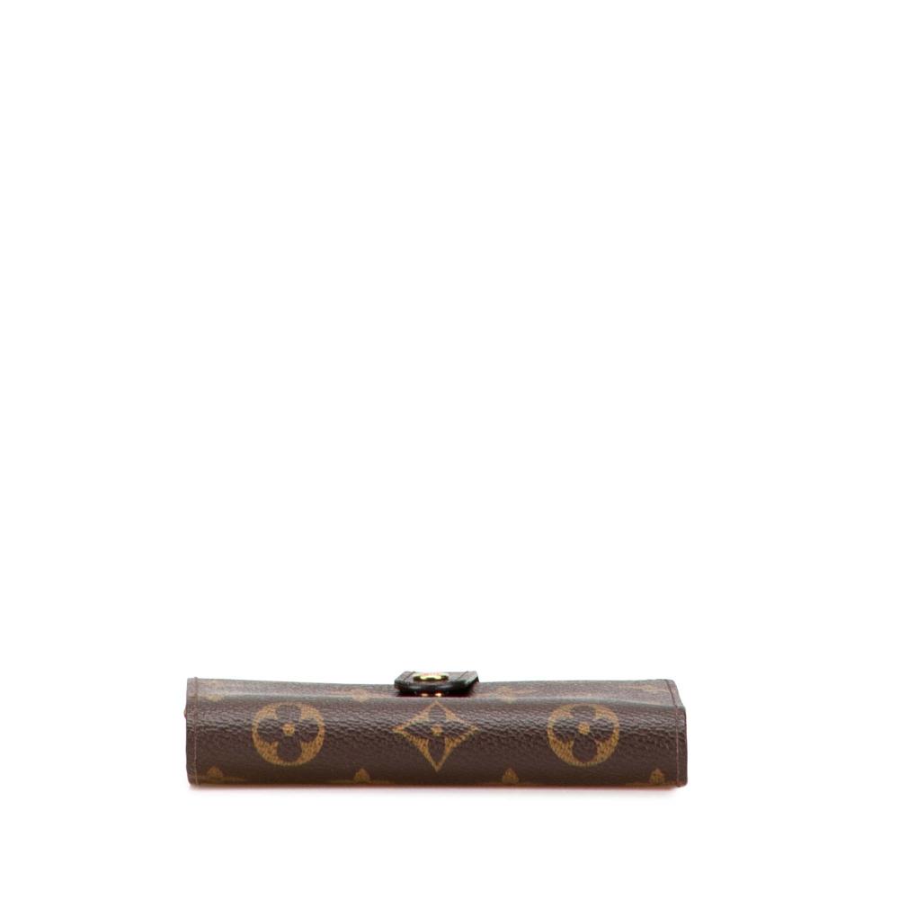 Louis Vuitton B Louis Vuitton Brown Monogram Canvas Fabric Monogram Porte Monnaie Billets Viennois France