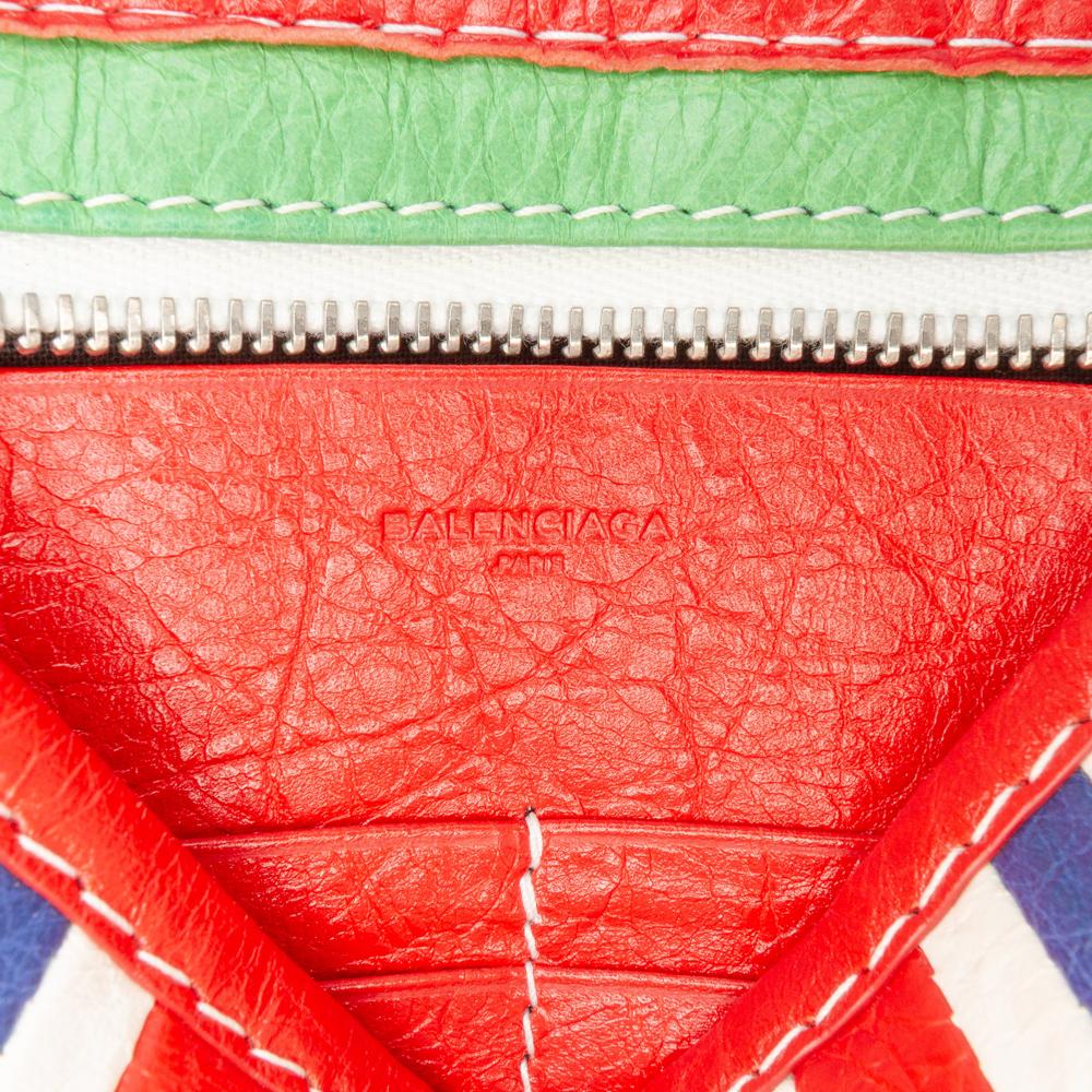 Balenciaga AB Balenciaga Green Lambskin Leather Leather Lambskin Bazar Crossbody Italy