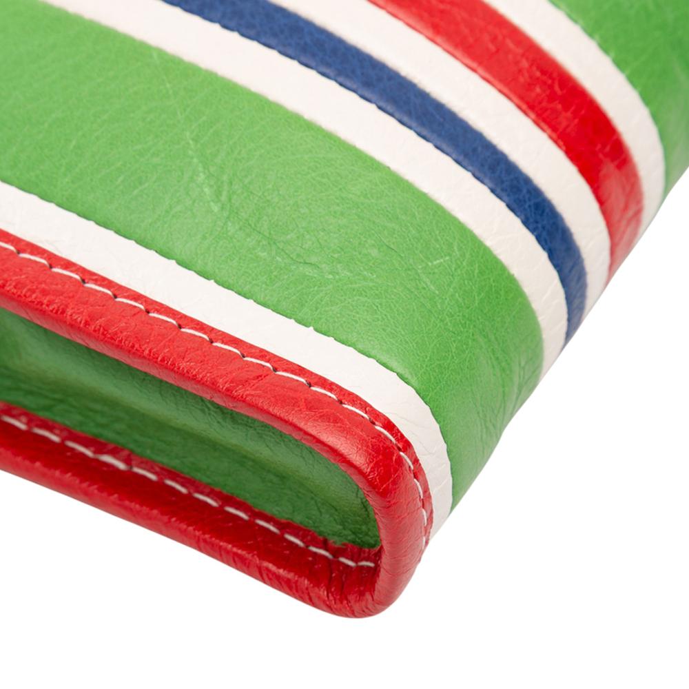 Balenciaga AB Balenciaga Green Lambskin Leather Leather Lambskin Bazar Crossbody Italy