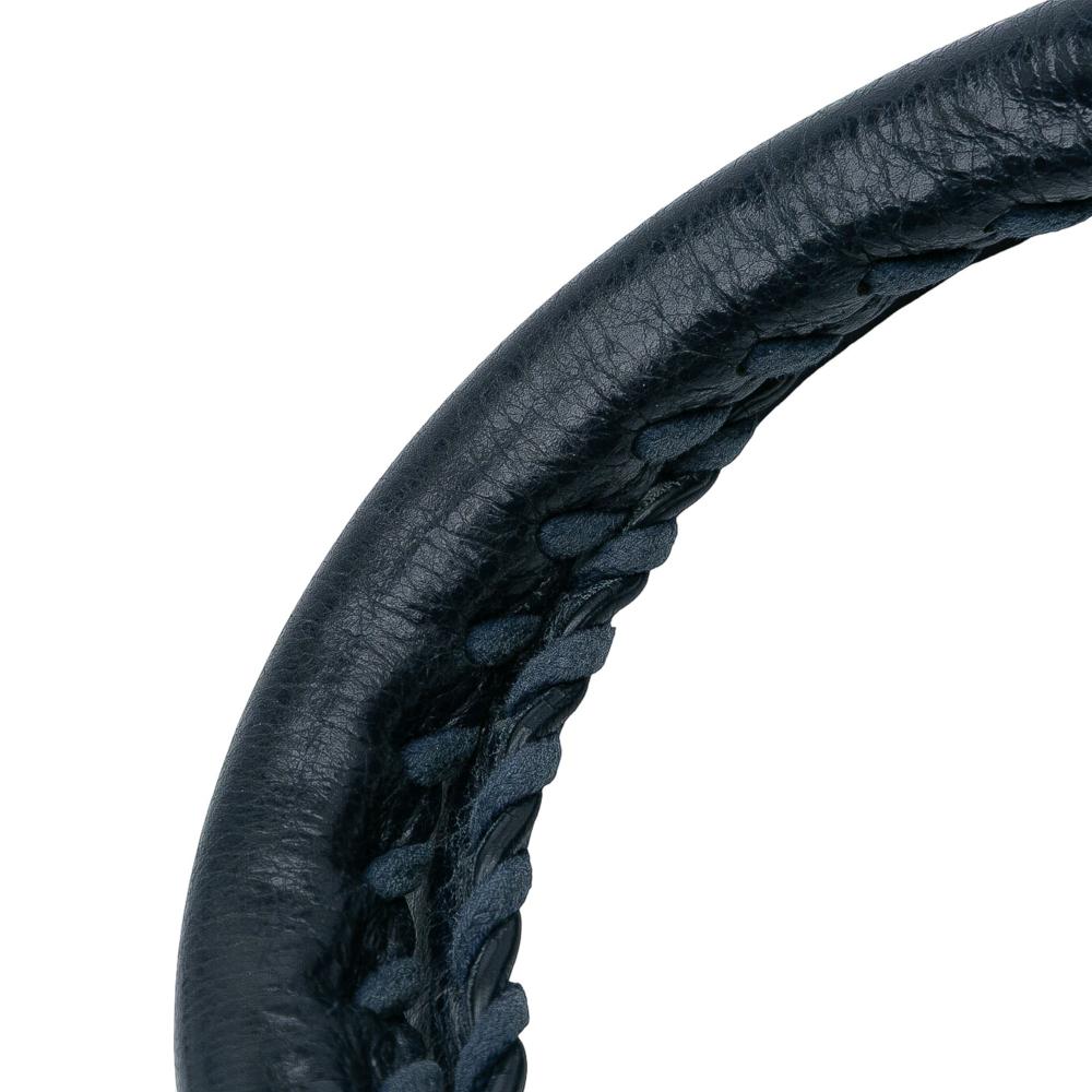 Balenciaga B Balenciaga Blue Navy Lambskin Leather Leather Lambskin Motocross Classic Briefcase Italy