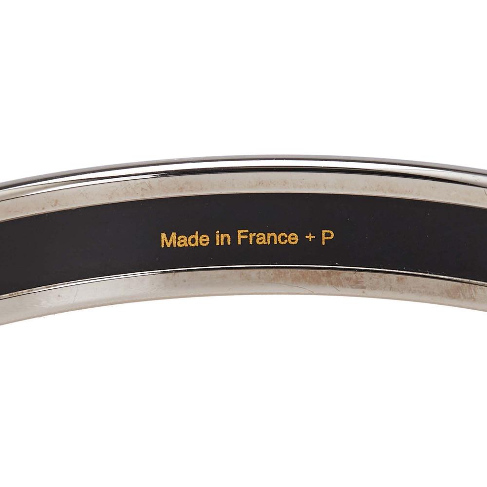 Hermès B Hermès Orange Enamel Other Narrow Caleche Bangle 62 France