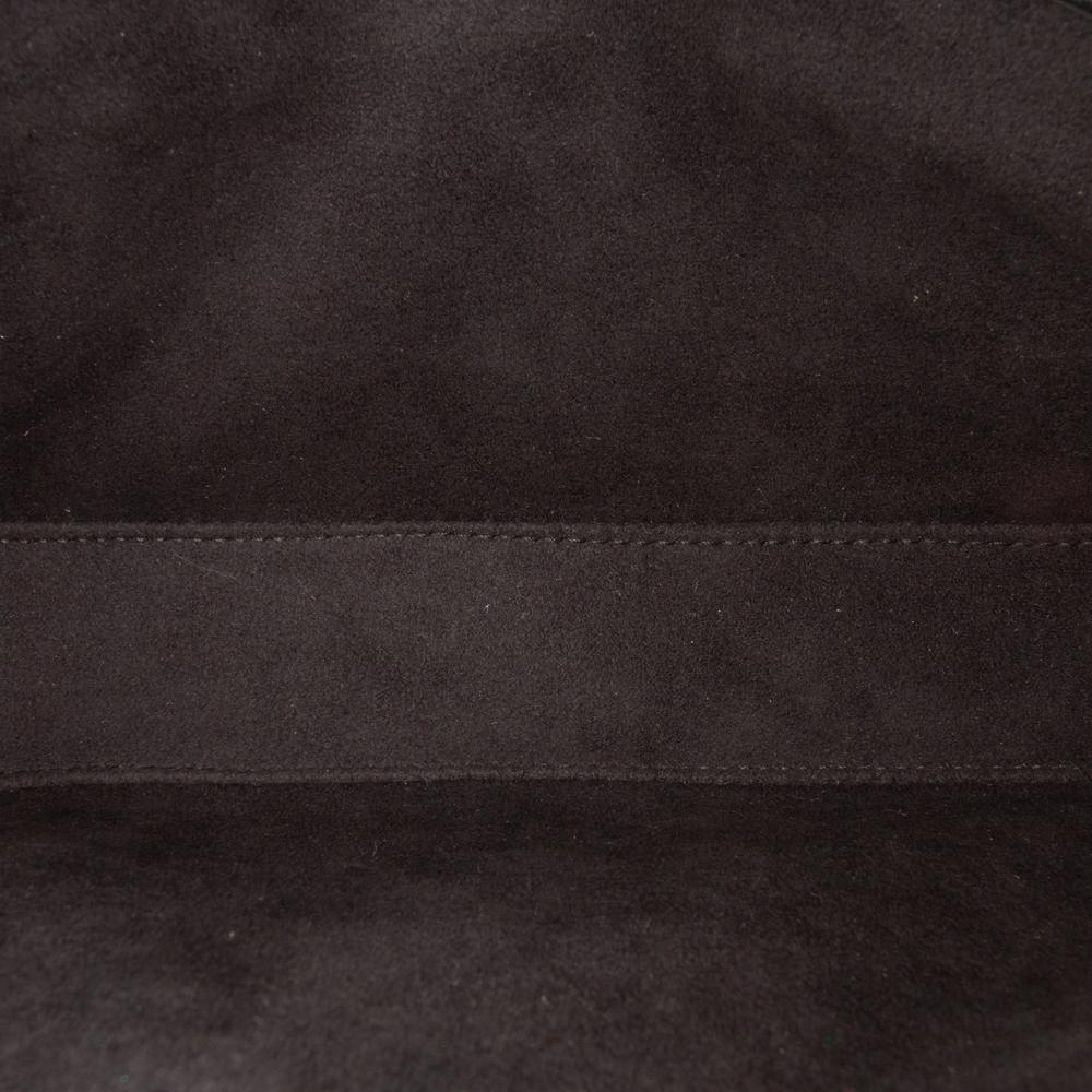 Gucci AB Gucci Black Calf Leather Small Petite GG Satchel Italy