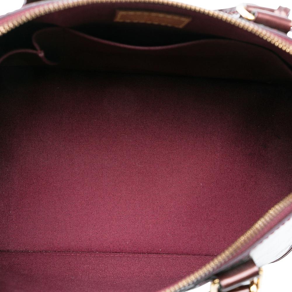 Louis Vuitton B Louis Vuitton Red Burgundy Vernis Leather Leather Monogram Vernis Alma PM France