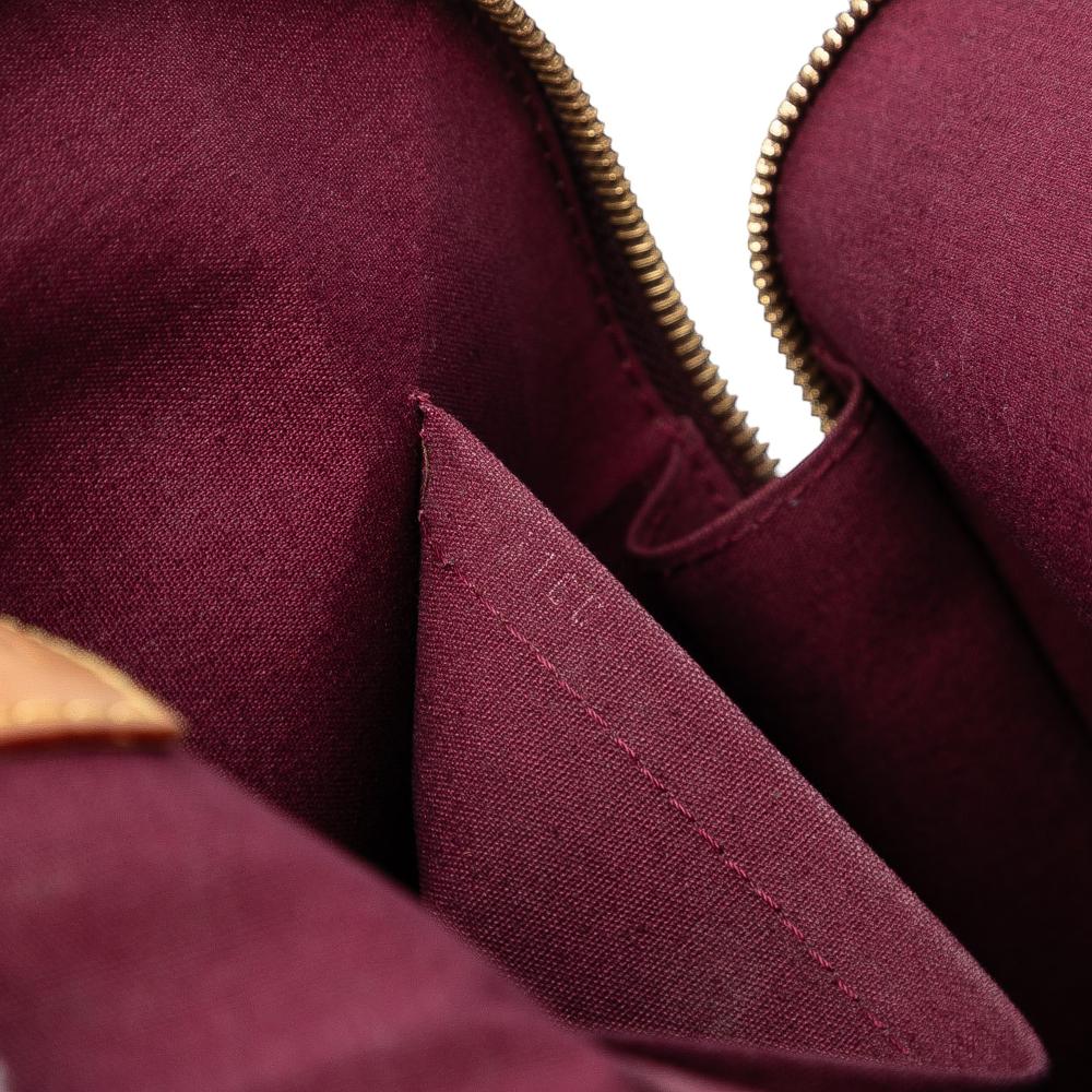 Louis Vuitton B Louis Vuitton Red Burgundy Vernis Leather Leather Monogram Vernis Alma PM France