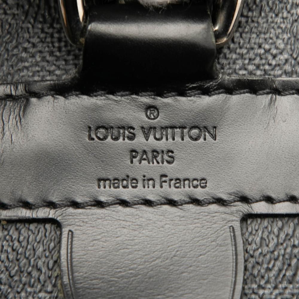Louis Vuitton B Louis Vuitton Black Damier Canvas Fabric Damier Graphite Porte Documents Voyage PM France
