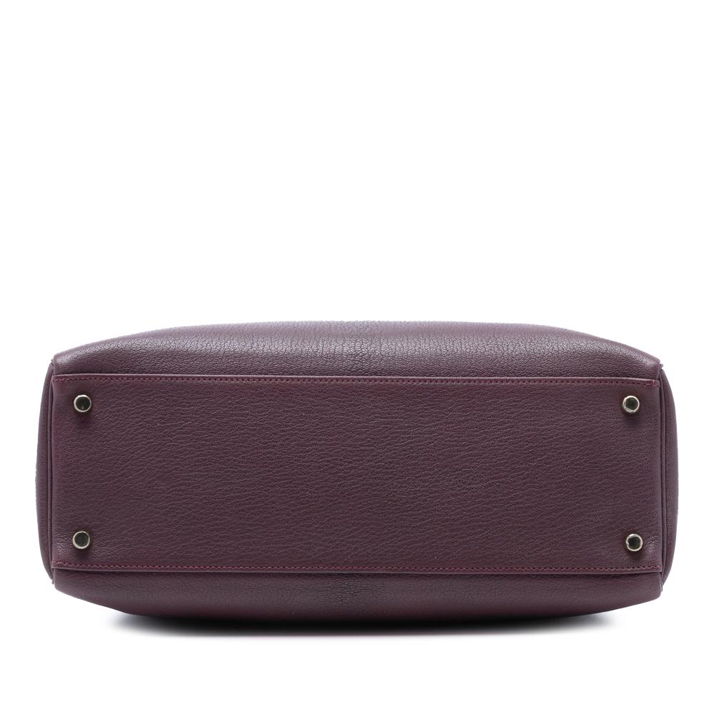 Hermès B Hermès Purple Plum Goatskin Leather Chevre Mysore Kelly II Retourne 35 France