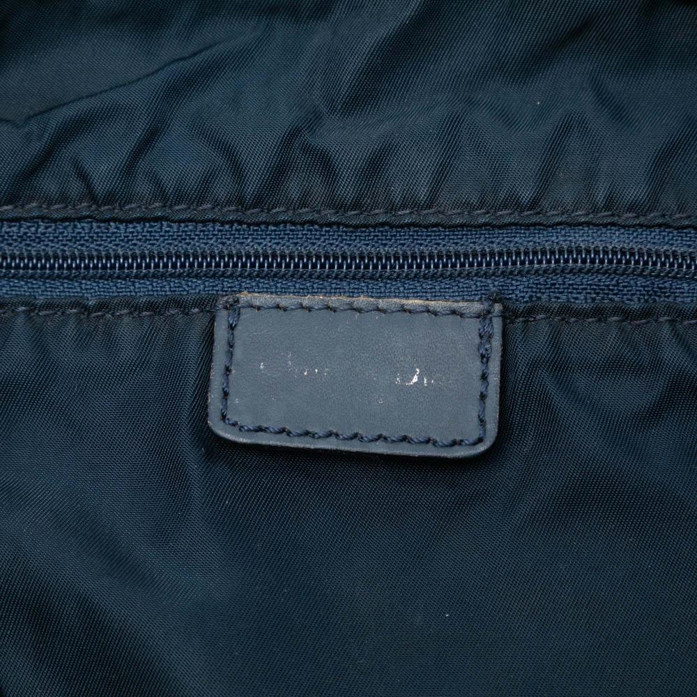 Christian Dior B Dior Blue Navy Canvas Fabric Diorissimo Trotter Crossbody Italy