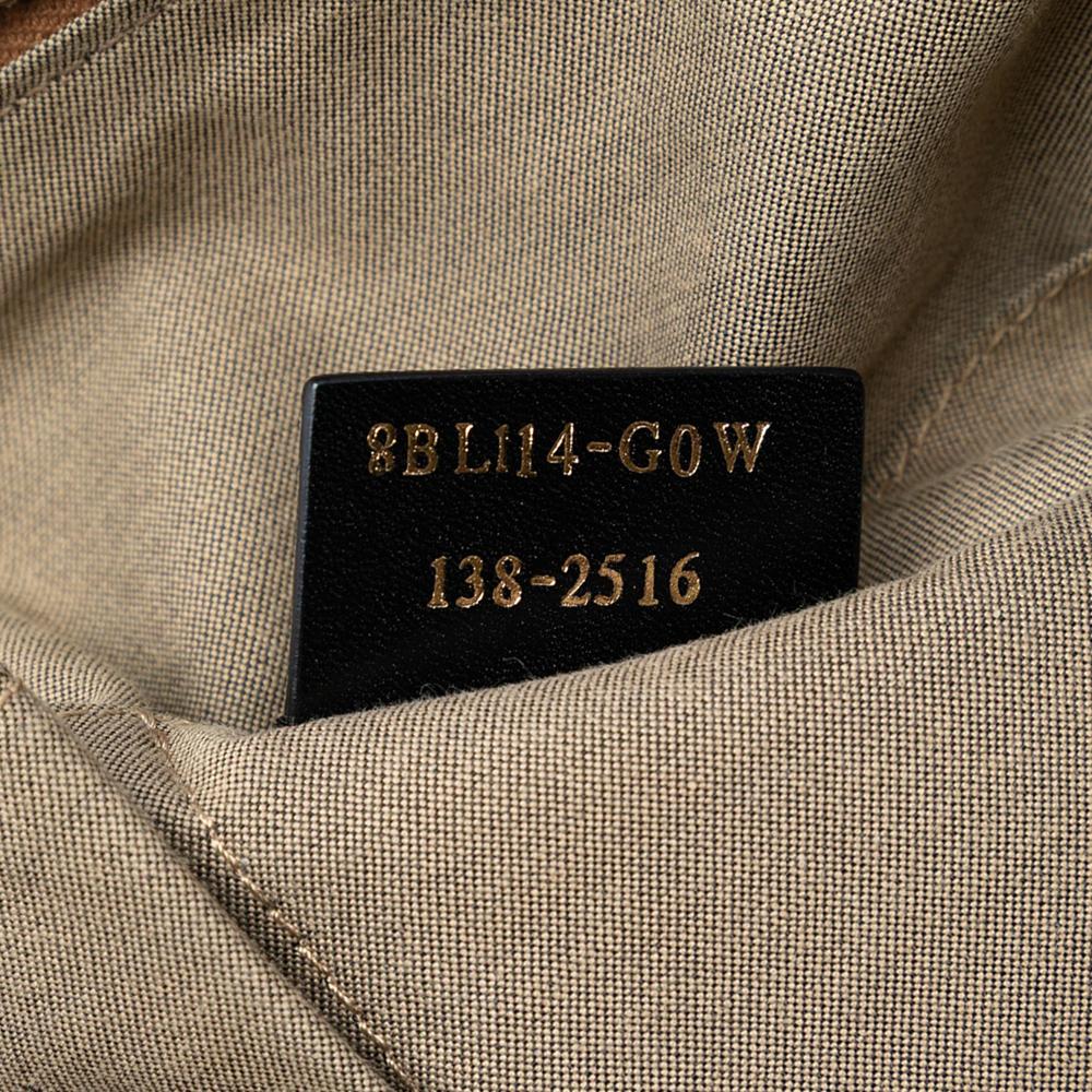 Fendi B Fendi Brown Beige with Multi Canvas Fabric Colorblock Chameleon Satchel Italy