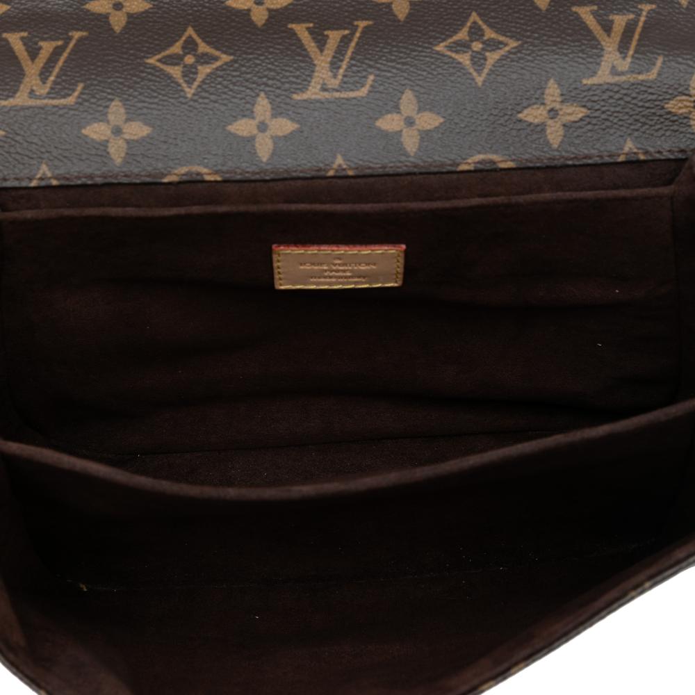 Louis Vuitton B Louis Vuitton Brown Monogram Canvas Fabric Monogram Pochette Metis Italy