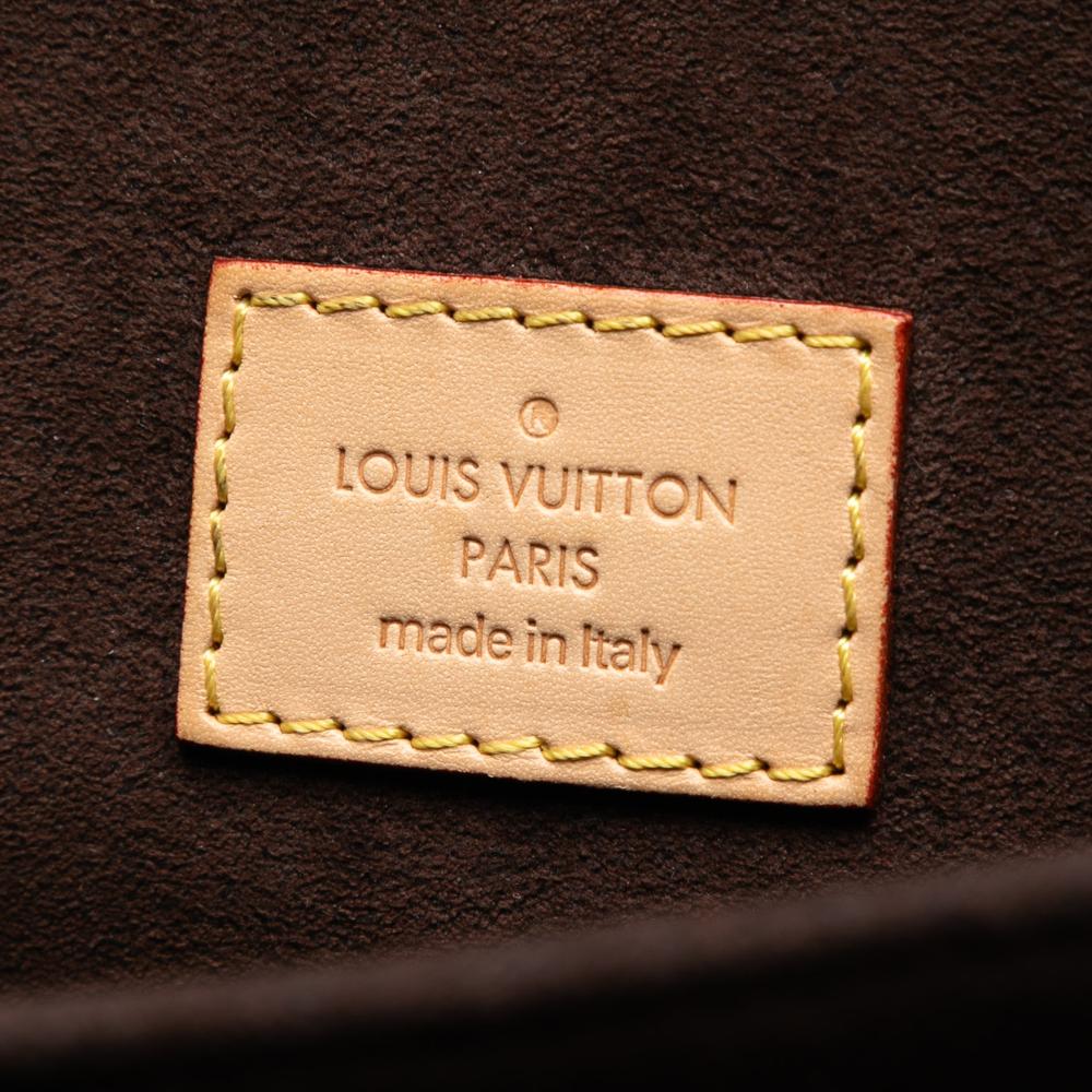 Louis Vuitton B Louis Vuitton Brown Monogram Canvas Fabric Monogram Pochette Metis Italy