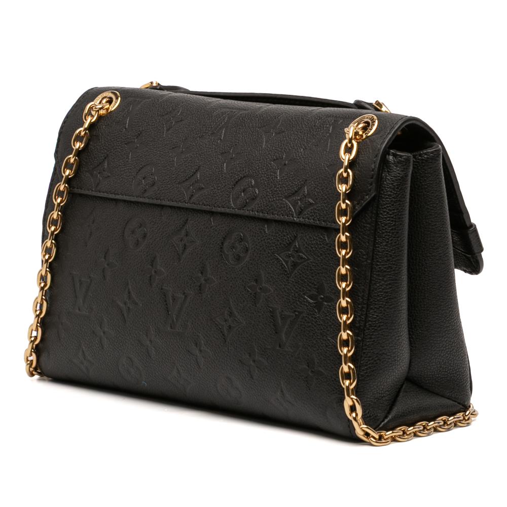 Louis Vuitton B Louis Vuitton Black Monogram Empreinte Leather Vavin PM France