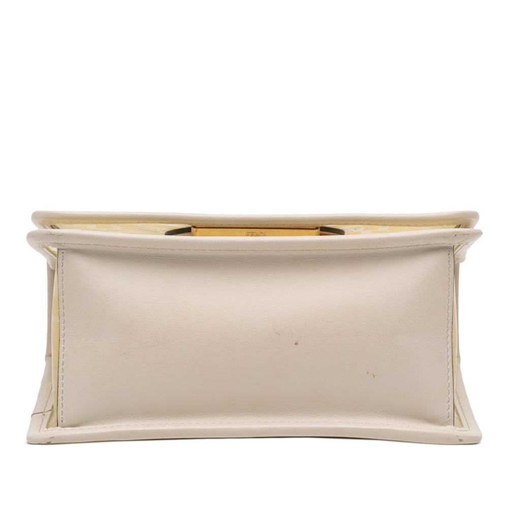 Fendi B Fendi White PVC Plastic Small Zucca Kan I F Crossbody Italy