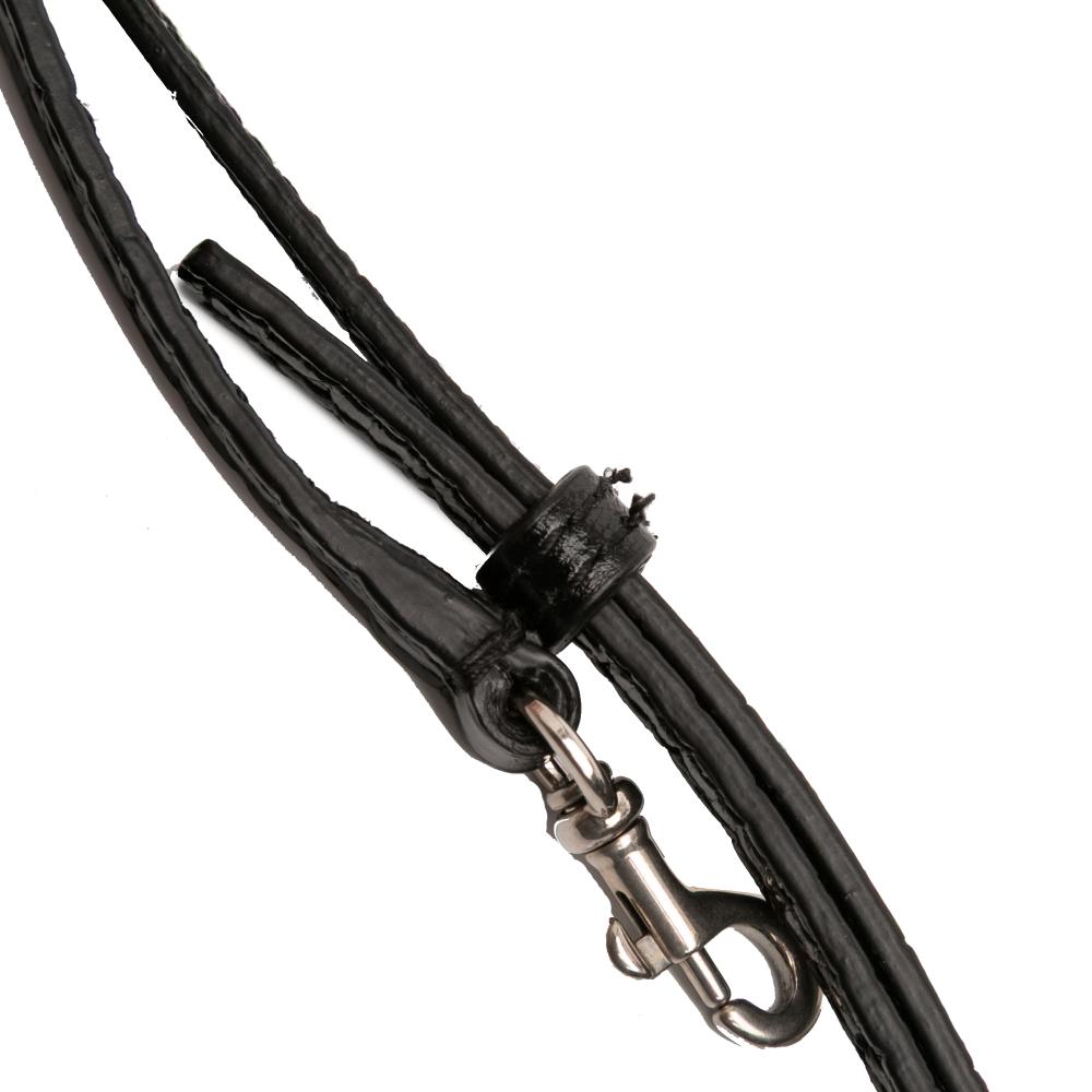 Balenciaga AB Balenciaga Black Calf Leather Mini Crocodile Embossed skin Ville Satchel Italy