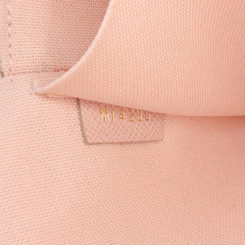 Louis Vuitton AB Louis Vuitton White Damier Canvas Fabric Damier Azur Pochette Felicie France