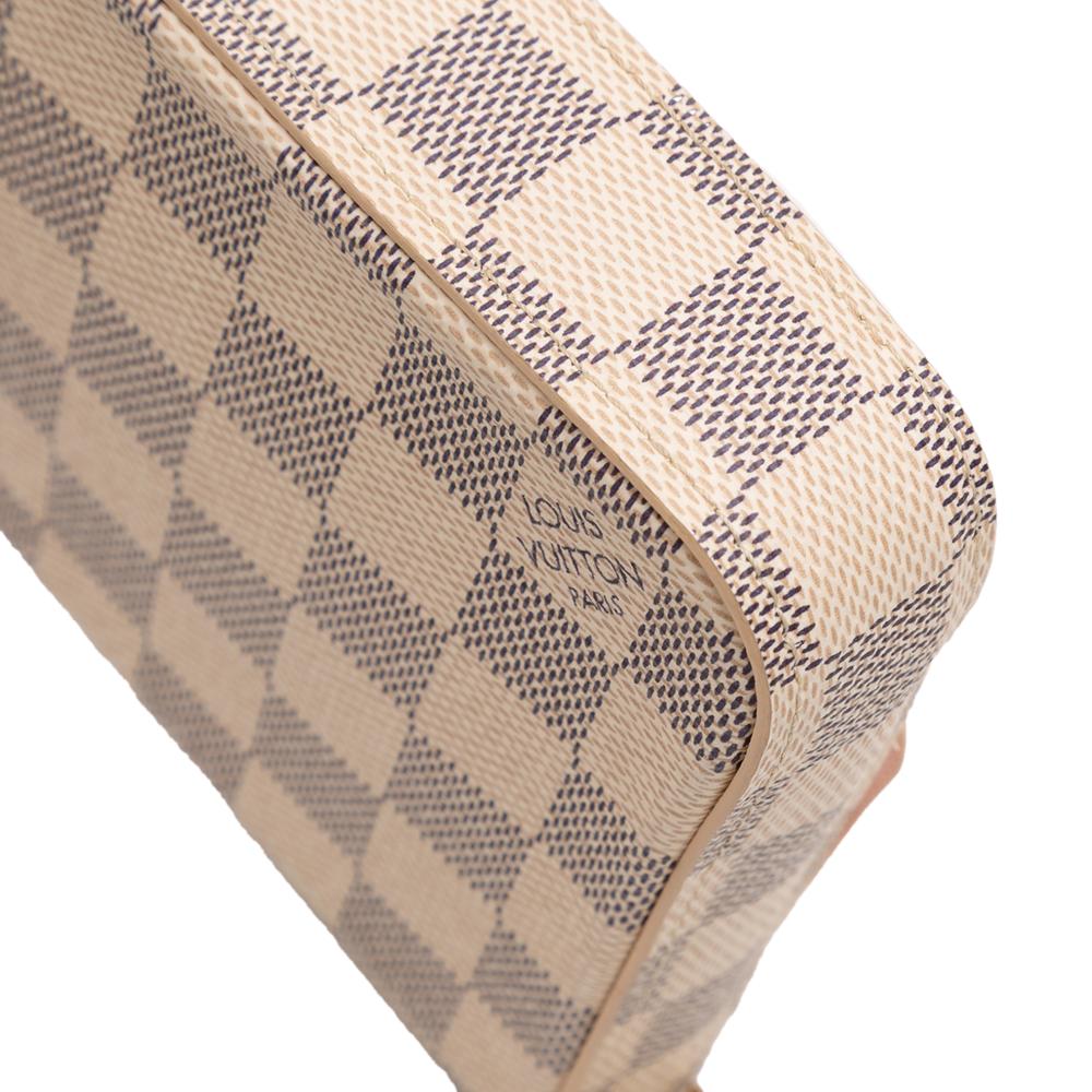 Louis Vuitton AB Louis Vuitton White Damier Canvas Fabric Damier Azur Pochette Felicie France