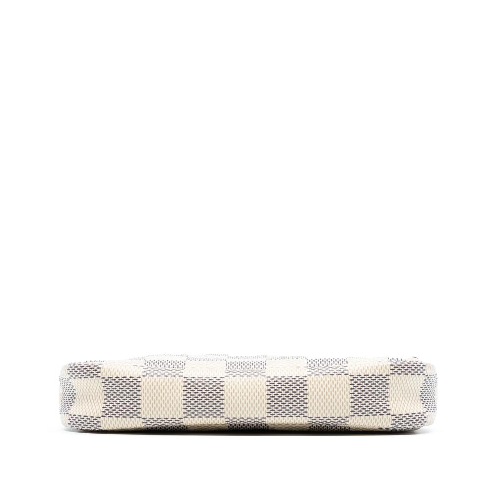 Louis Vuitton B Louis Vuitton White Damier Canvas Fabric Damier Azur Mini Pochette Accessoires France