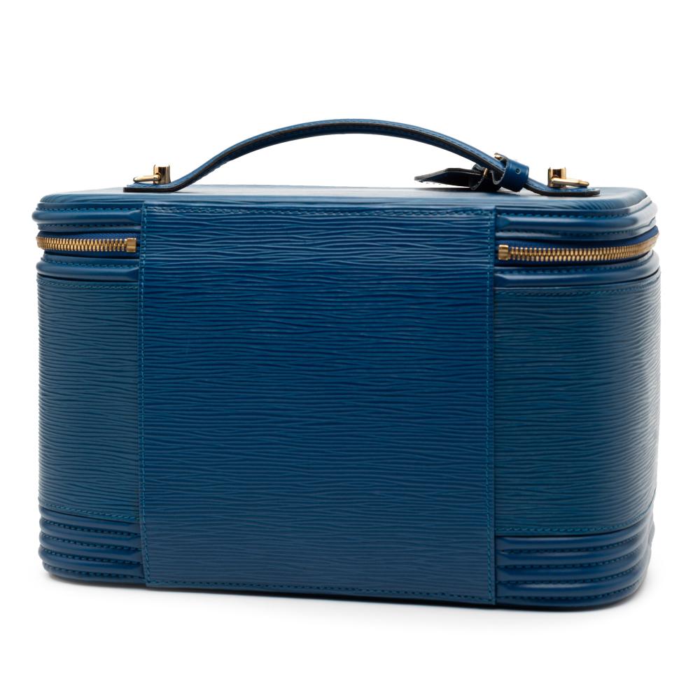 Louis Vuitton B Louis Vuitton Blue Epi Leather Leather Epi Nice Vanity Case France
