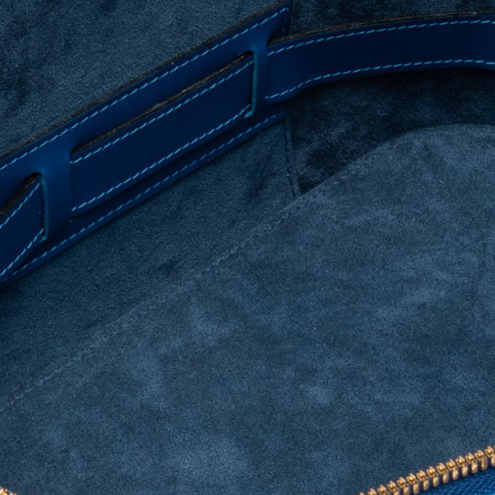 Louis Vuitton B Louis Vuitton Blue Epi Leather Leather Epi Nice Vanity Case France