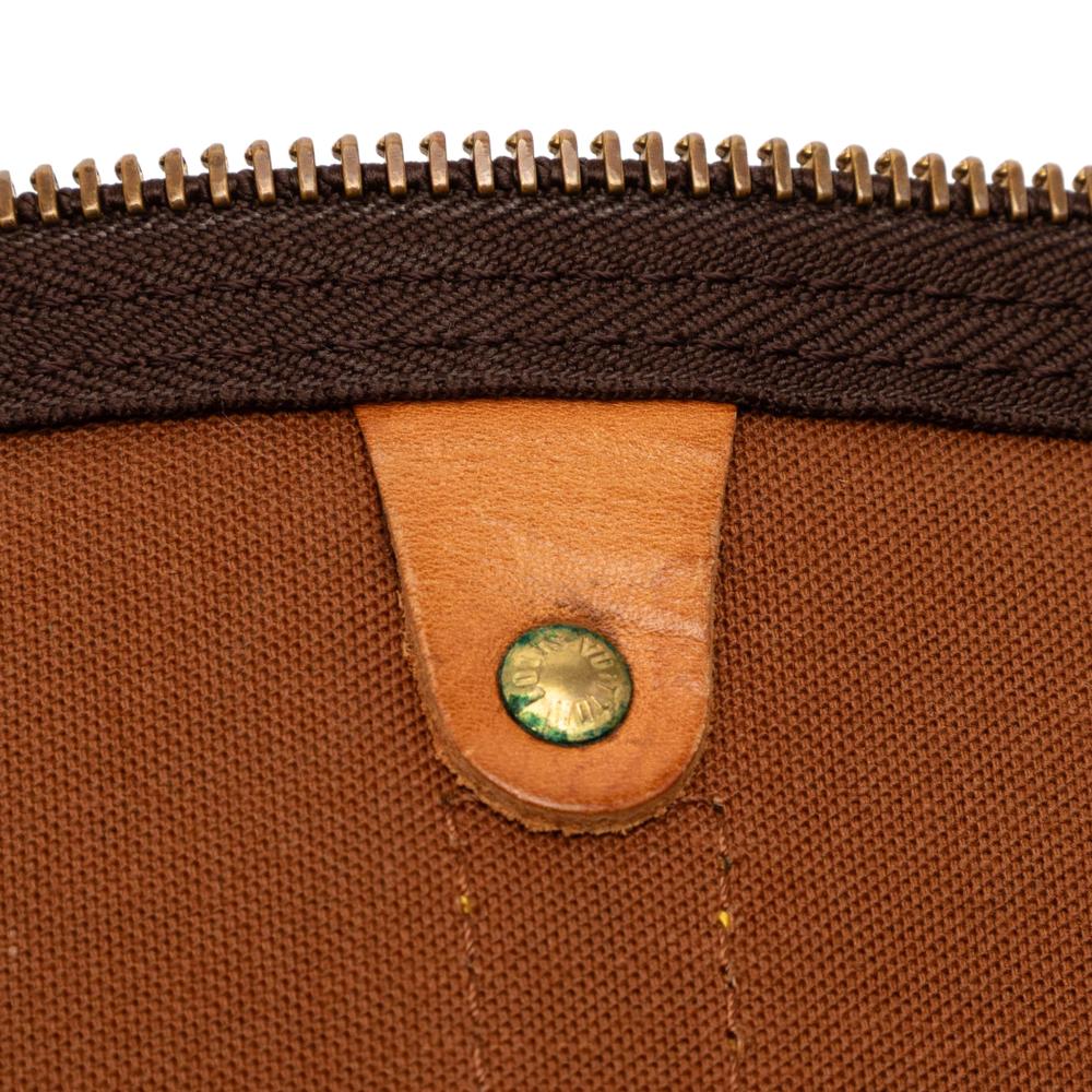 Louis Vuitton B Louis Vuitton Brown Monogram Canvas Fabric Monogram Keepall 60 France
