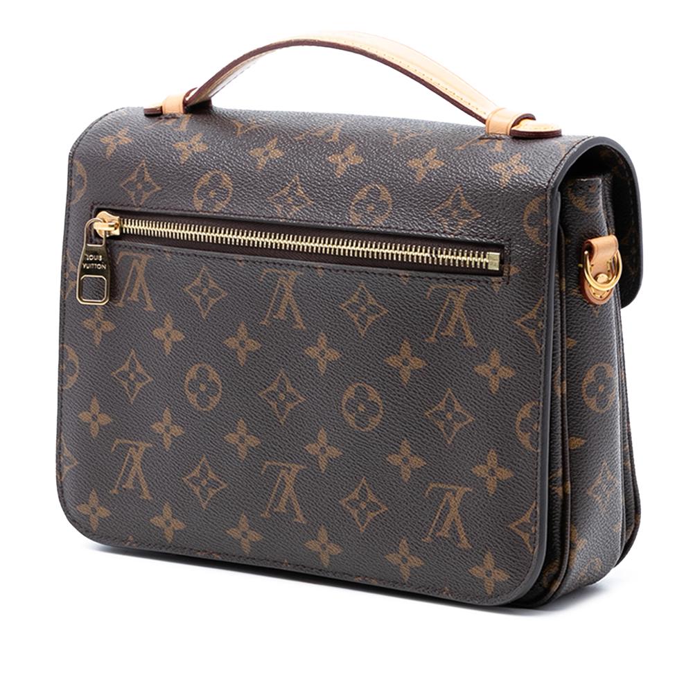Louis Vuitton B Louis Vuitton Brown Monogram Canvas Fabric Monogram Pochette Metis France