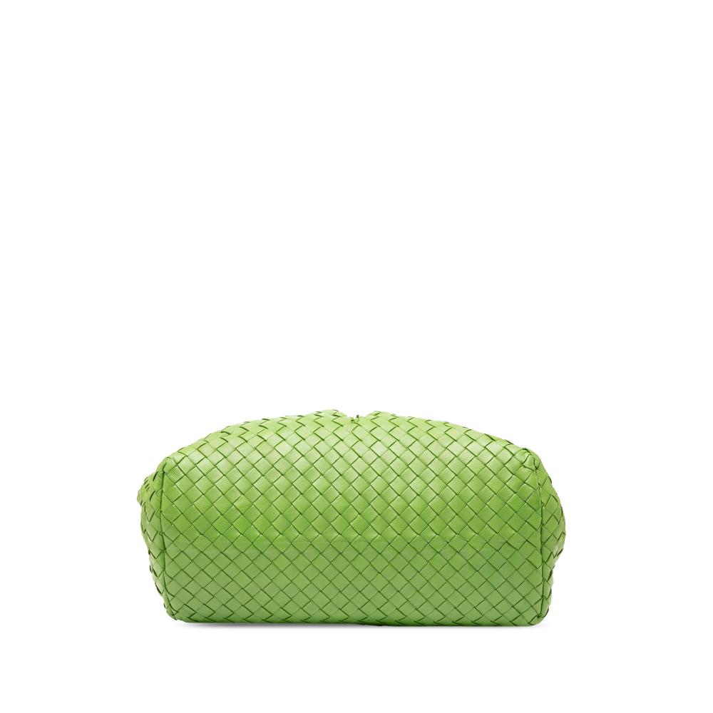 Bottega Veneta B Bottega Veneta Green Nappa Leather Leather Nappa Intrecciato Marquise Flower Tote Italy