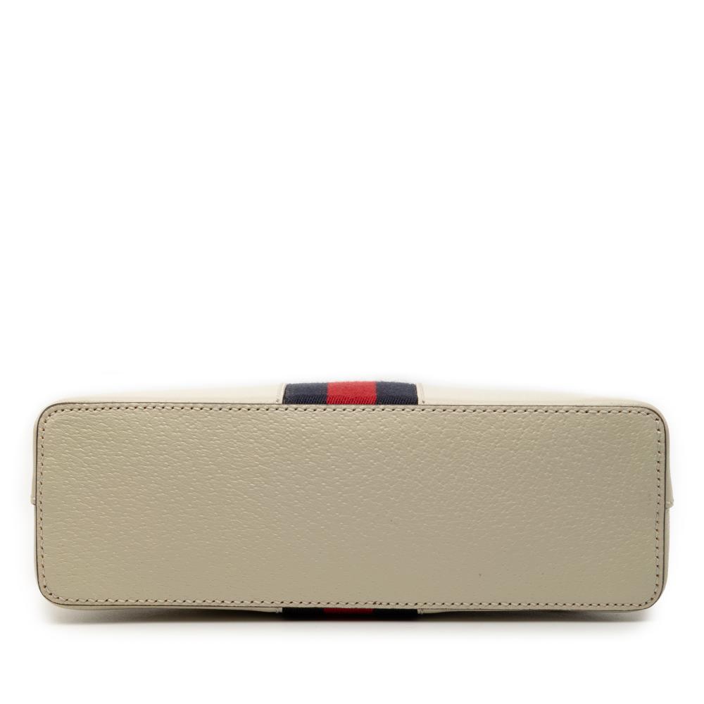 Gucci AB Gucci White Calf Leather Small skin Ophidia Dome Crossbody Italy