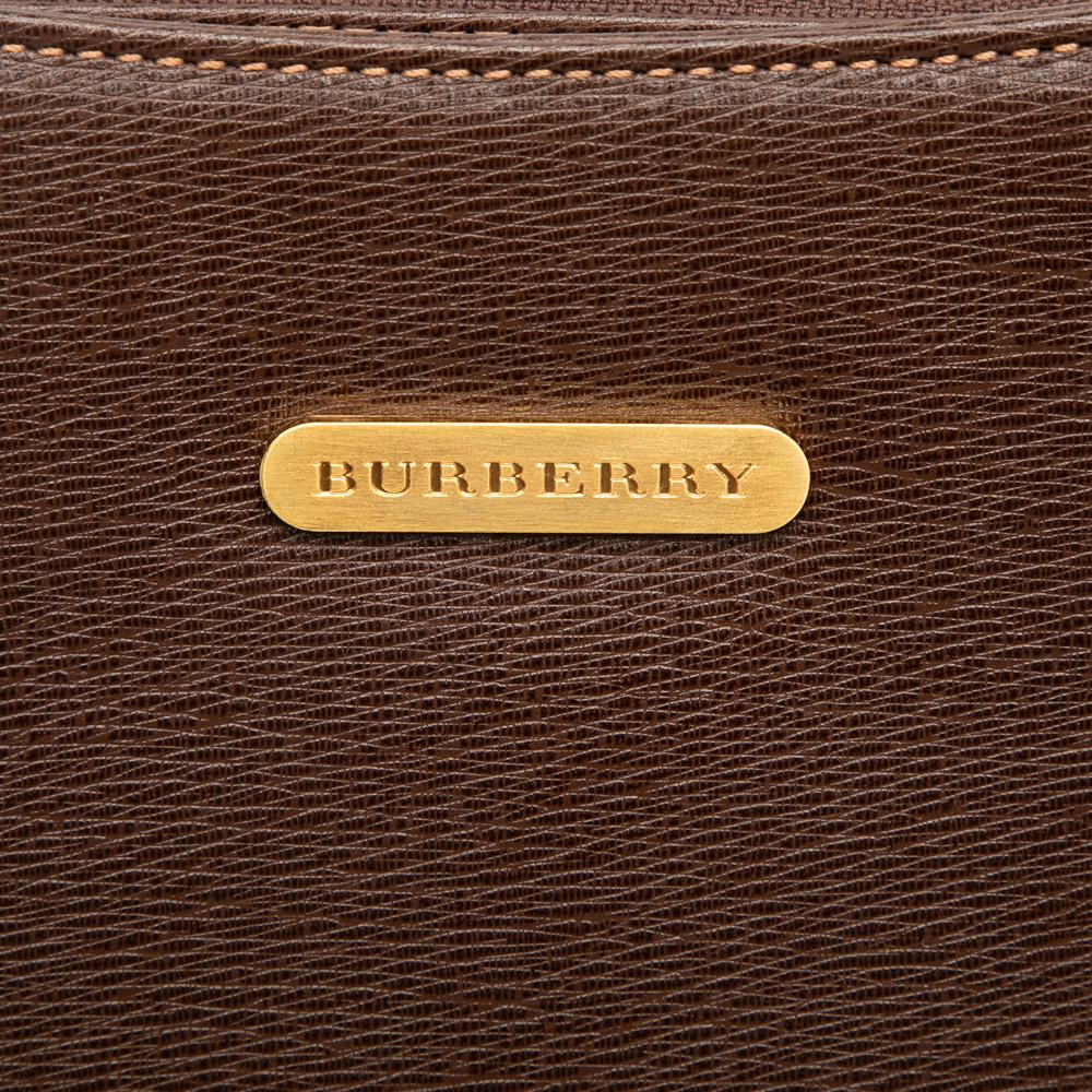 Burberry B Burberry Brown Calf Leather Shoulder Bag United Kingdom