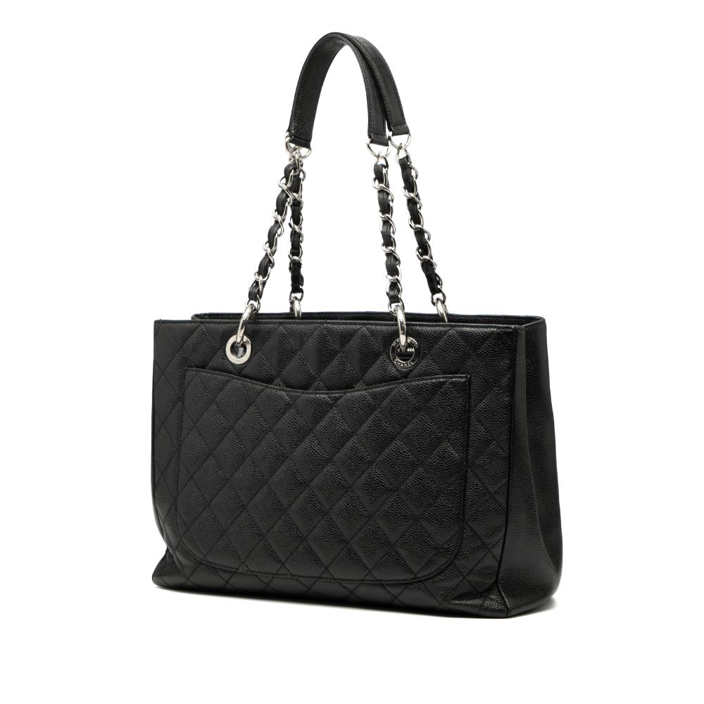 Chanel B Chanel Black Caviar Leather Leather Caviar Grand Shopping Tote Italy