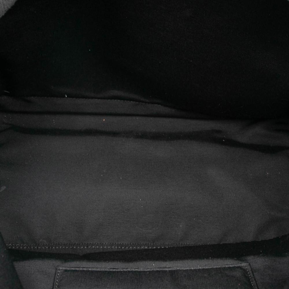 Saint Laurent B Saint Laurent Black Canvas Fabric Studded City Backpack Italy