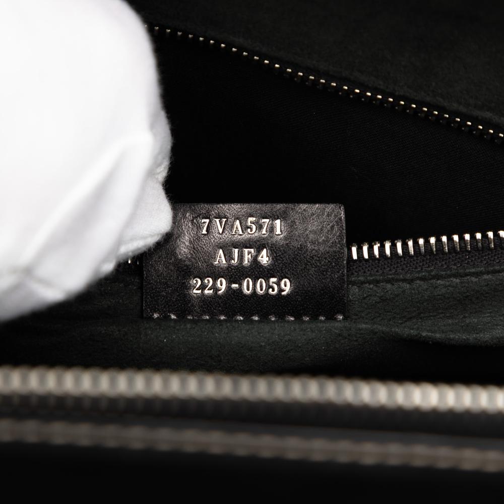 Fendi B Fendi Black Coated Canvas Fabric Zucca Soft Trunk Satchel Italy