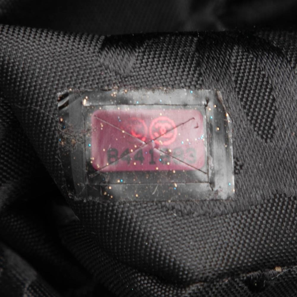 Chanel B Chanel Black Calf Leather CC Quilted skin Wild Stitch Handbag Italy