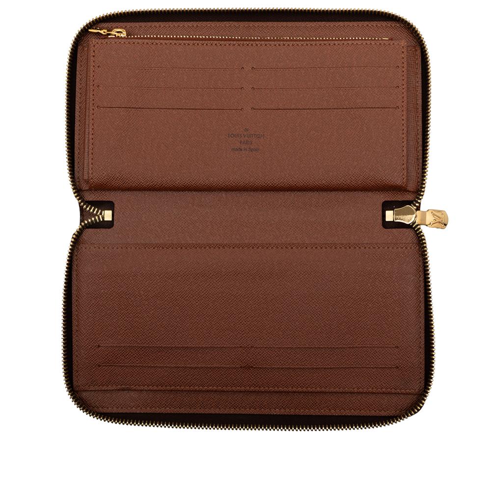 Louis Vuitton B Louis Vuitton Brown Monogram Canvas Fabric Monogram Zippy Organizer Wallet Spain