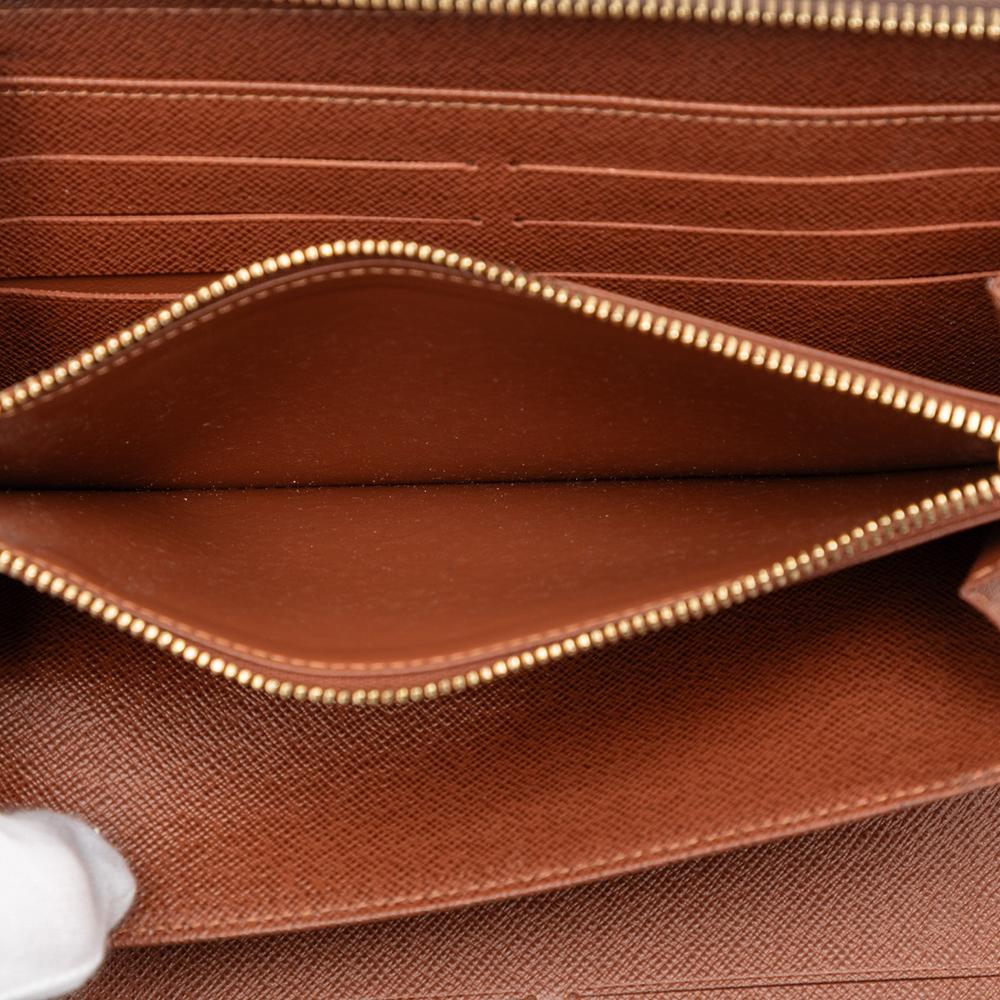 Louis Vuitton B Louis Vuitton Brown Monogram Canvas Fabric Monogram Zippy Organizer Wallet Spain