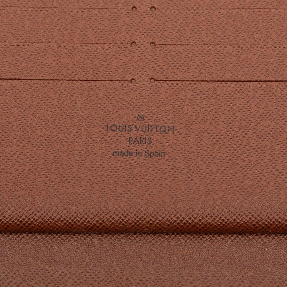 Louis Vuitton B Louis Vuitton Brown Monogram Canvas Fabric Monogram Zippy Organizer Wallet Spain
