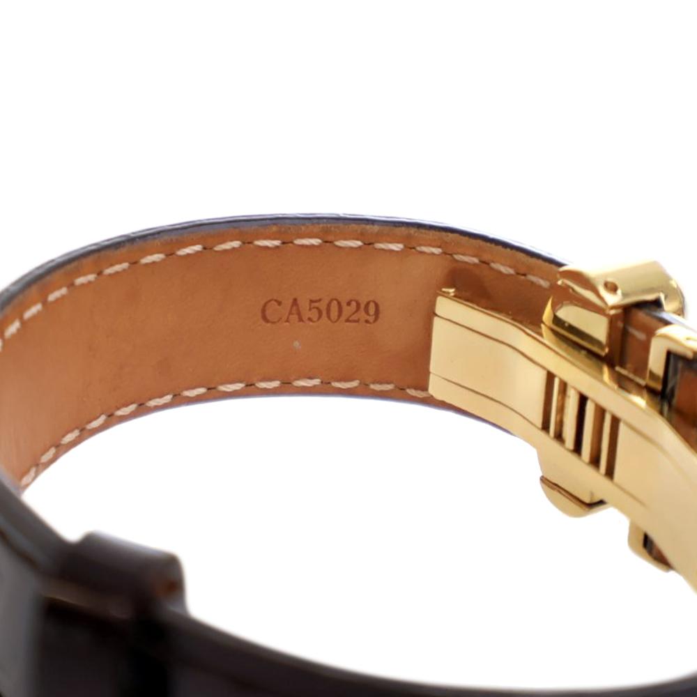 Louis Vuitton AB Louis Vuitton Brown Dark Brown Calf Leather Monogram Vernis Bloom It Bracelet 17 Spain