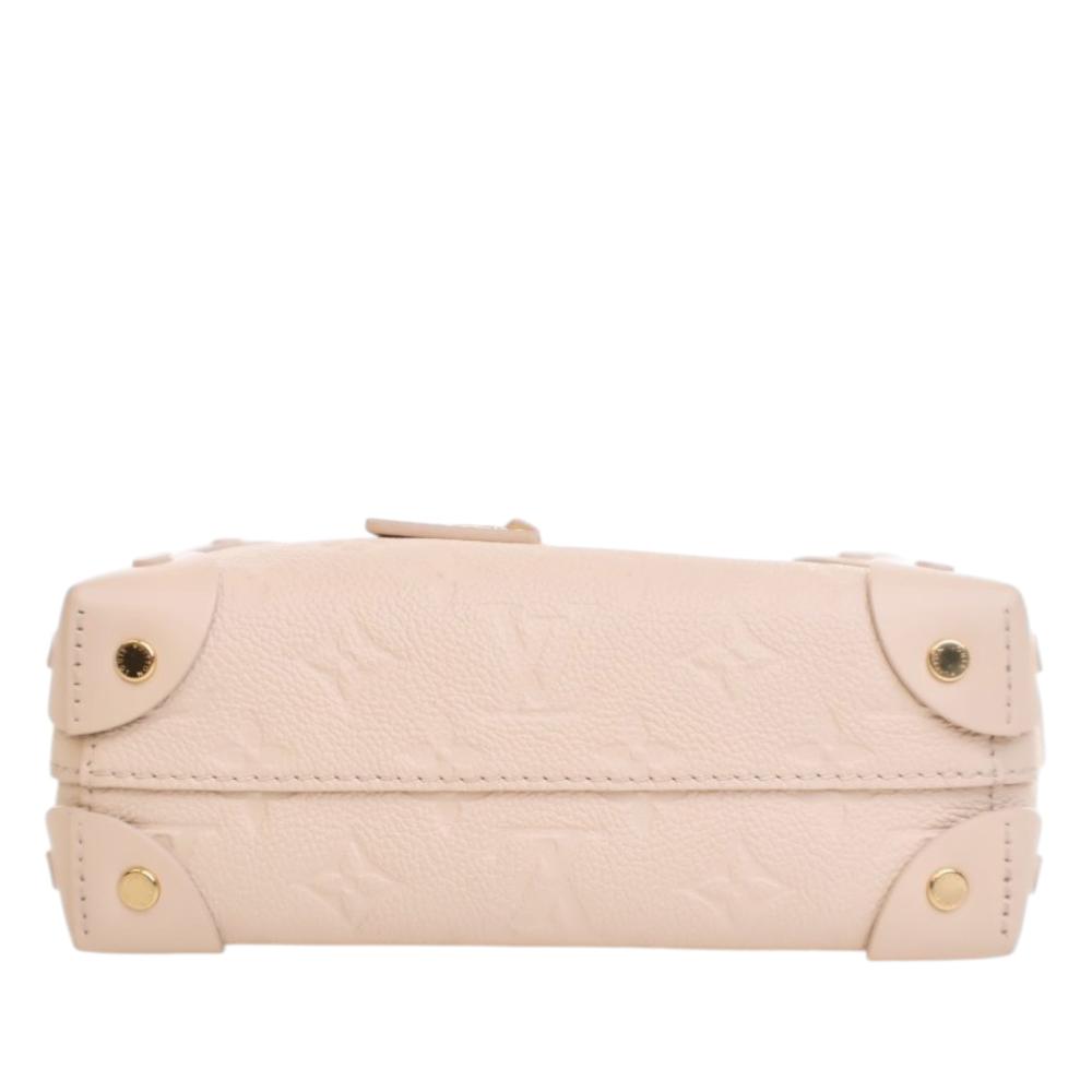 Louis Vuitton AB Louis Vuitton White Ivory Monogram Empreinte Leather Petite Malle Souple Italy