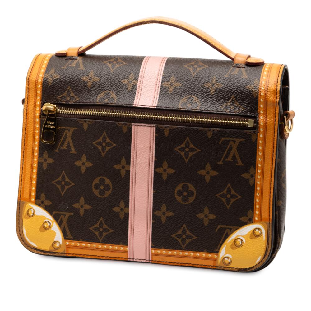 Louis Vuitton B Louis Vuitton Brown Monogram Canvas Fabric Monogram Summer Trunk Pochette Metis France