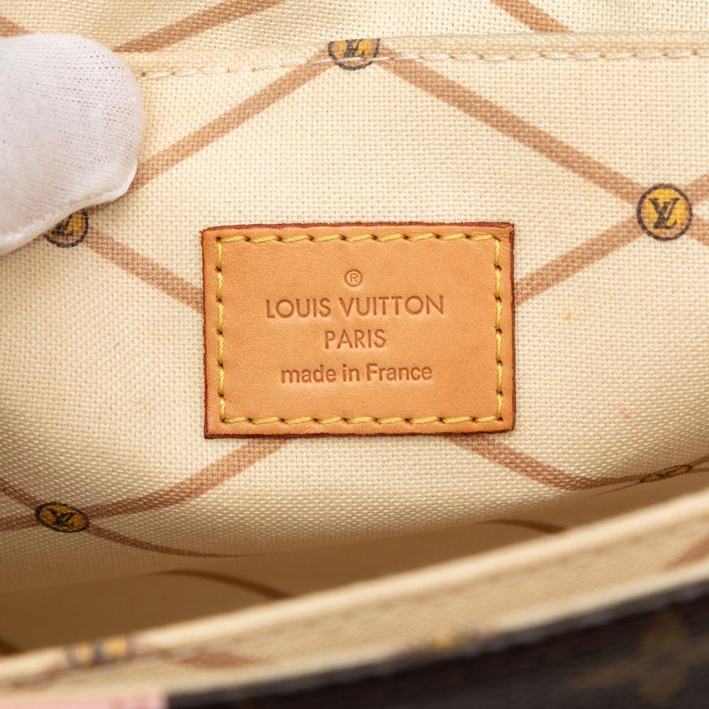 Louis Vuitton B Louis Vuitton Brown Monogram Canvas Fabric Monogram Summer Trunk Pochette Metis France