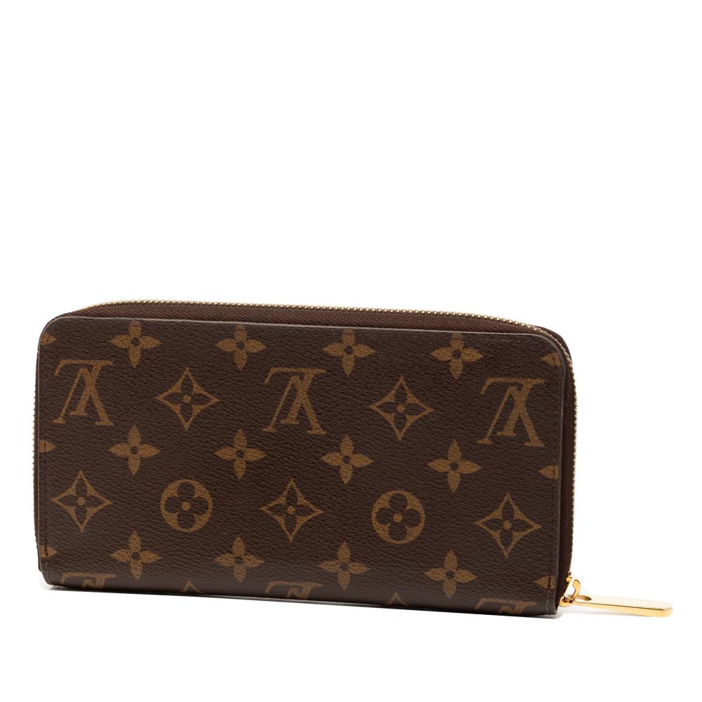 Louis Vuitton B Louis Vuitton Brown Monogram Canvas Fabric Monogram Zippy Long Wallet Italy