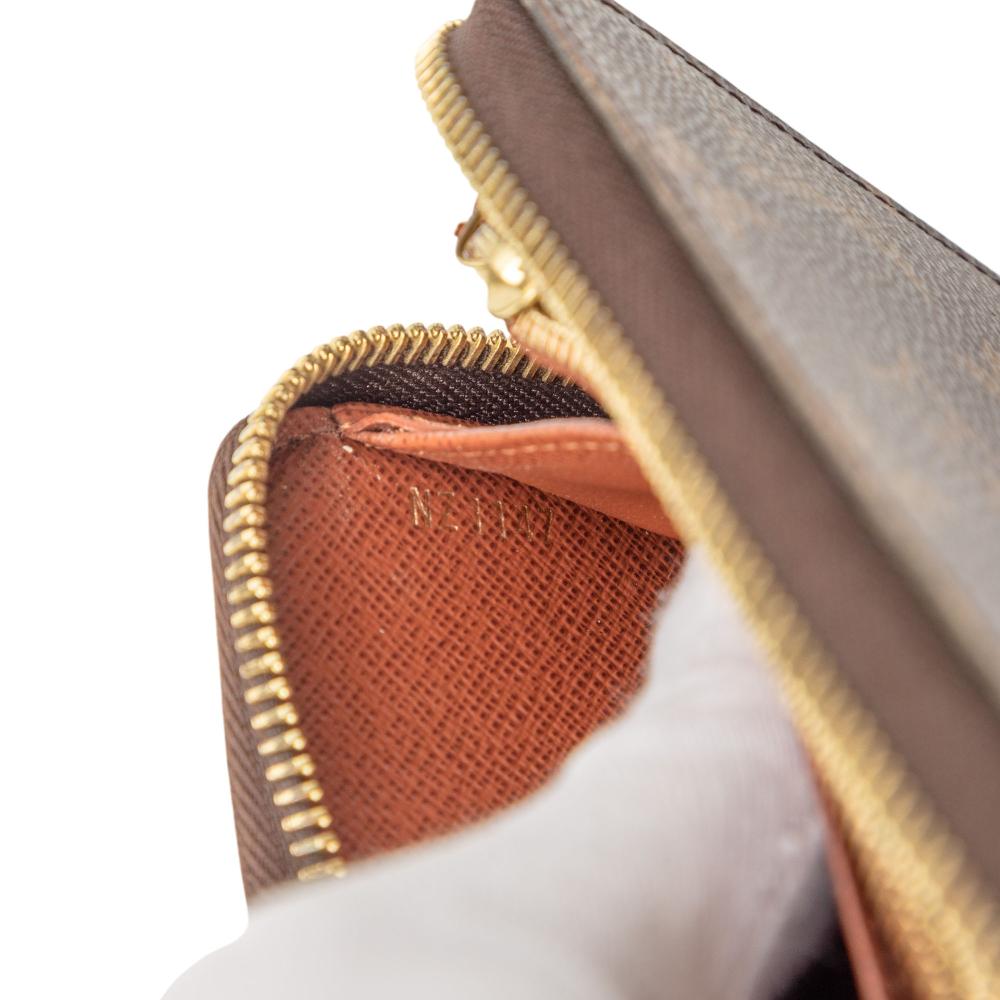 Louis Vuitton B Louis Vuitton Brown Monogram Canvas Fabric Monogram Zippy Long Wallet Italy