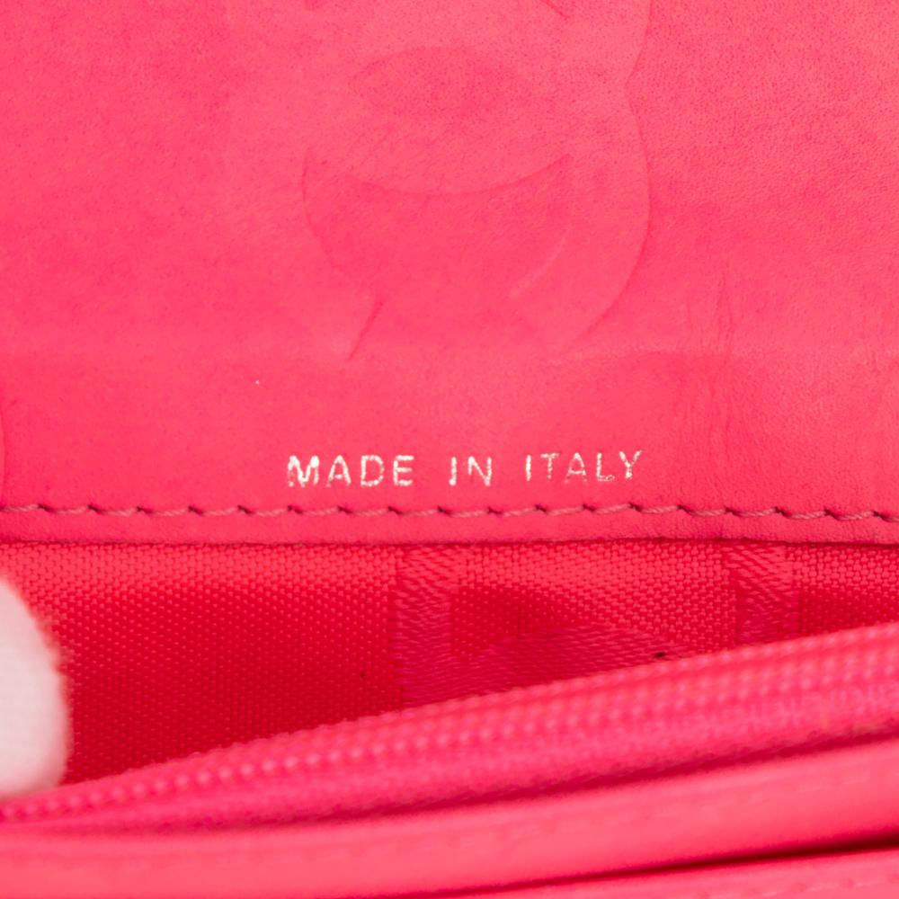 Chanel B Chanel Black Lambskin Leather Leather Quilted Lambskin Cambon Ligne Bifold Wallet Italy