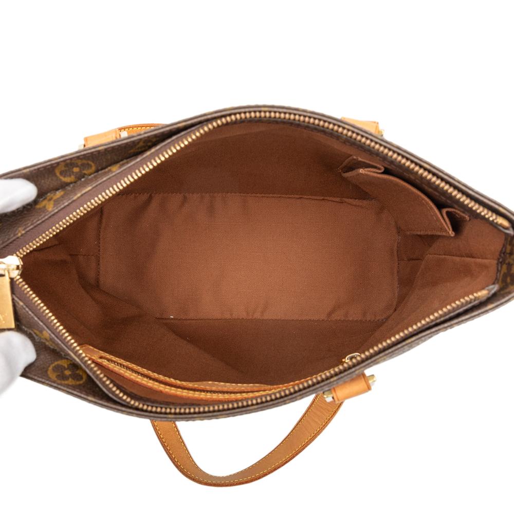 Louis Vuitton B Louis Vuitton Brown Monogram Canvas Fabric Monogram Cabas Piano France