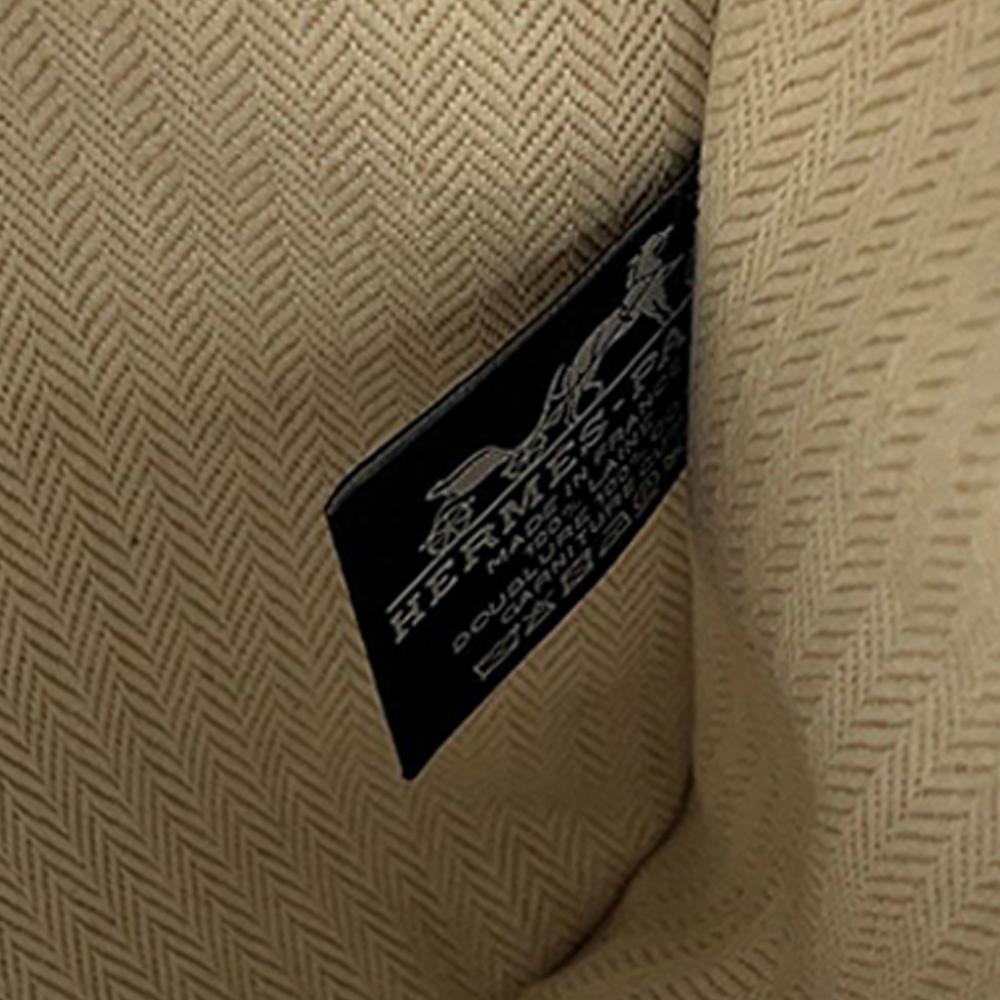 Hermès AB Hermès Orange Red Orange Wool Fabric H Natte Flat Pouch GM France